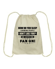How do you sleep Drawstring Bag tile