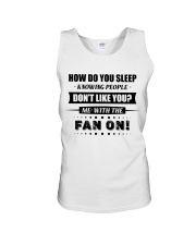 How do you sleep Unisex Tank tile