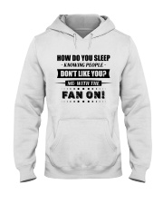 How do you sleep Hooded Sweatshirt tile