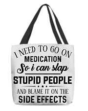 I need to go on medication All-Over Tote tile