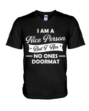 I am a nice person V-Neck T-Shirt tile