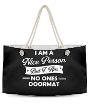 I am a nice person Weekender Tote tile