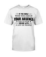 If you knew what was said in your absence Premium Fit Mens Tee tile