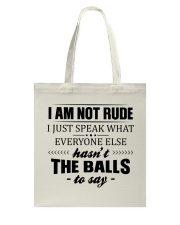 I am not rude Tote Bag tile