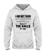 I am not rude Hooded Sweatshirt tile