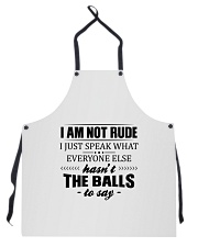 I am not rude Apron tile