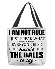 I am not rude All-Over Tote tile