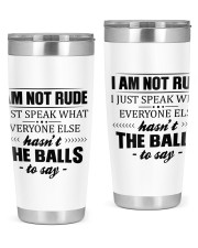 I am not rude 20oz Tumbler tile