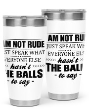 I am not rude 30oz Tumbler tile