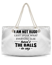 I am not rude Weekender Tote tile