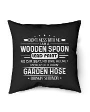 Don't mess with me I am a wooden spoon Indoor Pillow tile