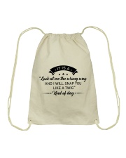 It is a look at me the wrong way Drawstring Bag tile