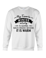 My favorite winter activity Crewneck Sweatshirt tile
