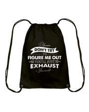Please don't try to figure me out Drawstring Bag tile