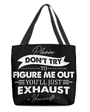 Please don't try to figure me out All-Over Tote tile
