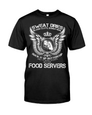 Only Strong Women Become Food Servers Premium Fit Mens Tee tile