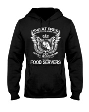 Only Strong Women Become Food Servers Hooded Sweatshirt tile