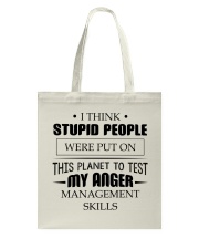 Test my anger management skills Tote Bag tile