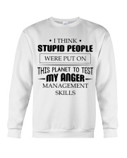 Test my anger management skills Crewneck Sweatshirt tile