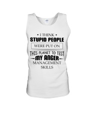 Test my anger management skills Unisex Tank tile