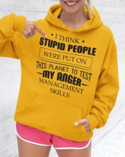 Test my anger management skills Hooded Sweatshirt custom-hoodie-sweatshirt-lifestyle-front-276
