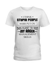 Test my anger management skills Ladies T-Shirt tile