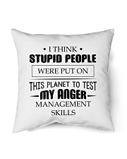 Test my anger management skills Indoor Pillow tile