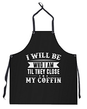I will be who i am til they close Apron tile