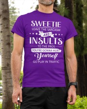 Sweetie leave the sarcasm Classic T-Shirt custom-t-shirts-classic-lifestyle-front-296