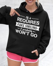 If it requires fake smiling Hooded Sweatshirt custom-hoodie-sweatshirt-lifestyle-front-276