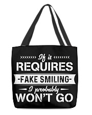 If it requires fake smiling All-Over Tote tile
