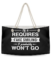 If it requires fake smiling Weekender Tote tile