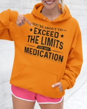 You're about to exceed the limits Hooded Sweatshirt custom-hoodie-sweatshirt-lifestyle-front-276