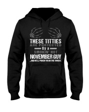 Smokin' Hot November Guy Hooded Sweatshirt thumbnail