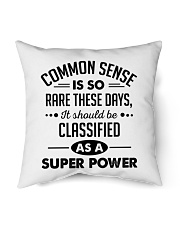 Common sense is so rare these days Indoor Pillow tile