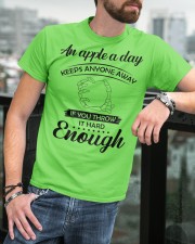 An apple a day Classic T-Shirt custom-t-shirts-classic-lifestyle-front-398
