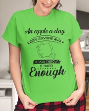 An apple a day Classic T-Shirt custom-t-shirts-classic-lifestyle-front-417