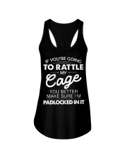 If you're going to rattle my cage Ladies Flowy Tank tile