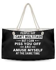 People say I can't multitask Weekender Tote tile
