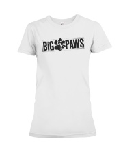 BIG PAWS T-shirt - LADIES FIT - BLACK Premium Fit Ladies Tee front