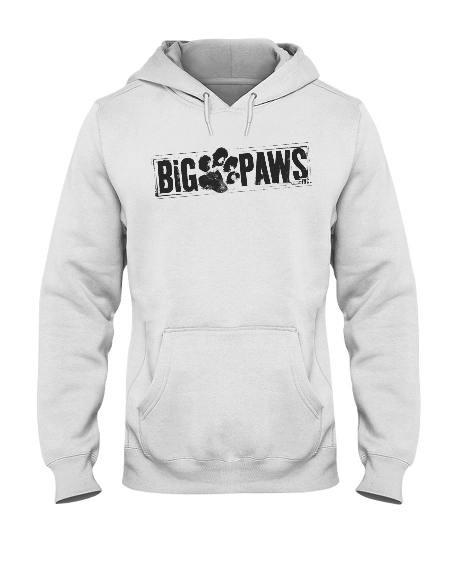 Big Paws Hoodie - Black logo Hooded Sweatshirt
