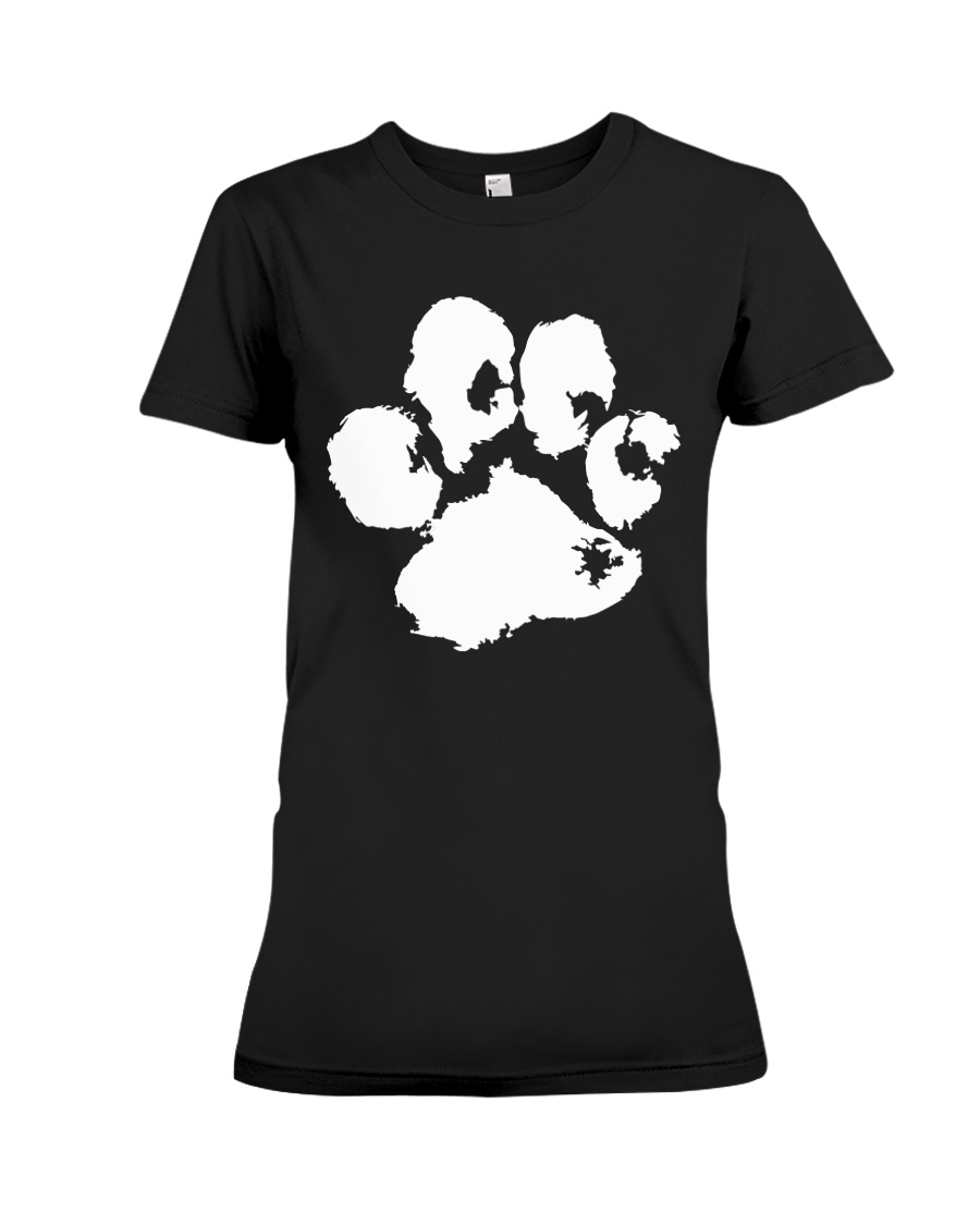 THE PAW T-shirt - LADIES FIT - WHITE Premium Fit Ladies Tee