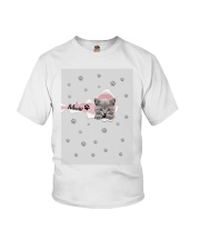 Cat happy face Youth T-Shirt tile