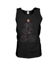 Vintage Christmas Tree Bicycle Bike Love Xmas Gift Unisex Tank thumbnail