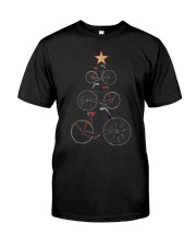 Vintage Christmas Tree Bicycle Bike Love Xmas Gift Premium Fit Mens Tee thumbnail