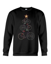 Vintage Christmas Tree Bicycle Bike Love Xmas Gift Crewneck Sweatshirt thumbnail