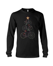 Vintage Christmas Tree Bicycle Bike Love Xmas Gift Long Sleeve Tee thumbnail