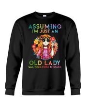 Assuming Im Just An Old Lady Was First Mistake Crewneck Sweatshirt thumbnail