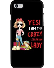 I Am The Crazy Librarian Lady Book Lovers Gift Phone Case thumbnail
