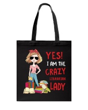 I Am The Crazy Librarian Lady Book Lovers Gift Tote Bag thumbnail